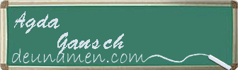 Agda Gansch Visitenkarte